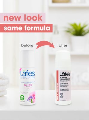 Lafe's Natural Deodorant | 3oz Roll-On Aluminum Free Natural Deodorant Variety | Cedar &amp; Lime - Lavender &amp; Aloe - Rose &amp; Coriander | 3 Pack
