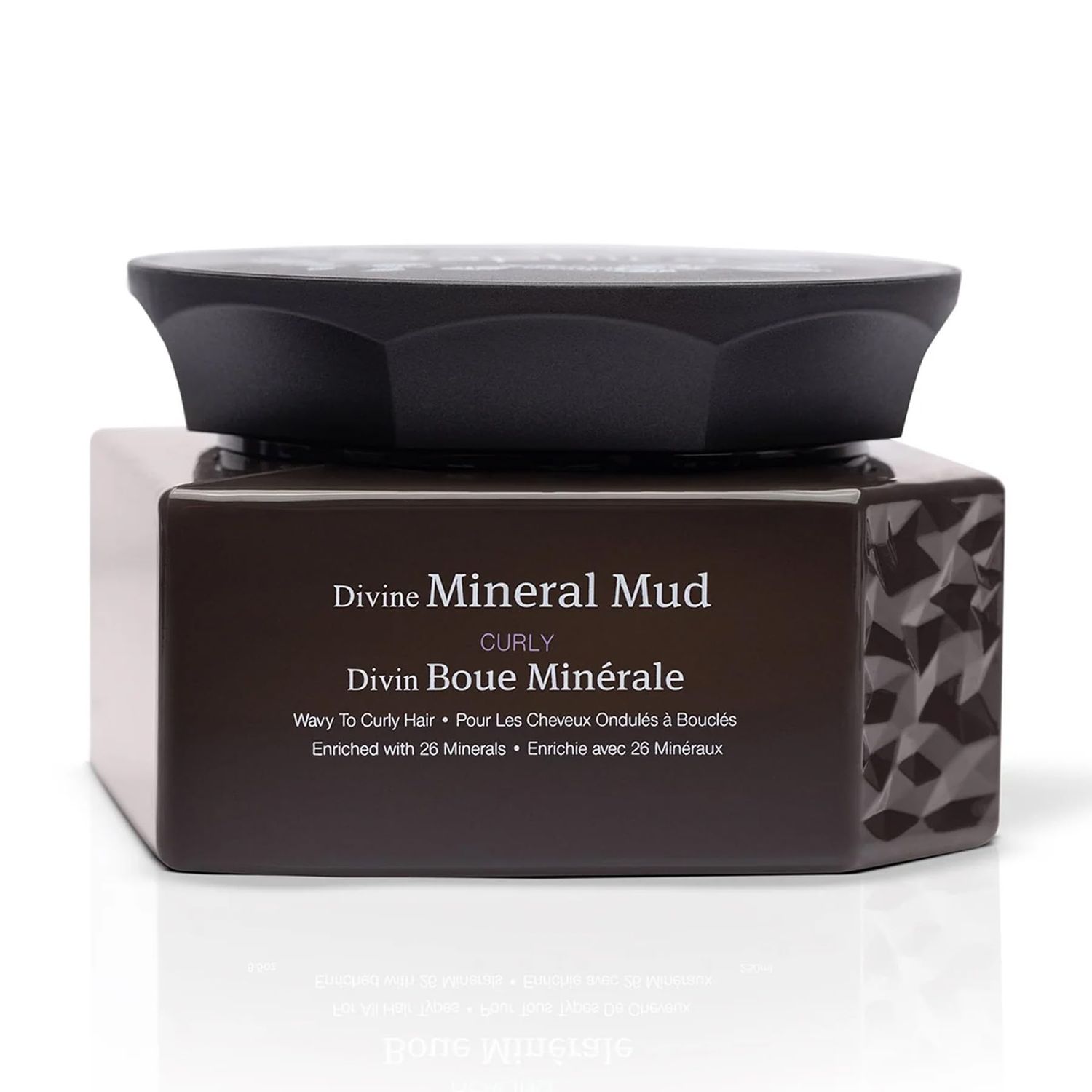 Saphira Divine Mineral Mud for Curly and Wavy Hair, Hair Moisturizer and Deep Conditioning Hair Mask for Shine and Bounce, Sulfate-Free, Paraben-Free, Vegan, 16.9 Ounce
