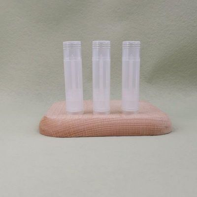 BesYouSel 5ml Plastic Empty Lipstick Tubes Clear Lip Balm Containers Rotating Type Plastic Refill Lip Balm Tube with Cap,Pack of 50