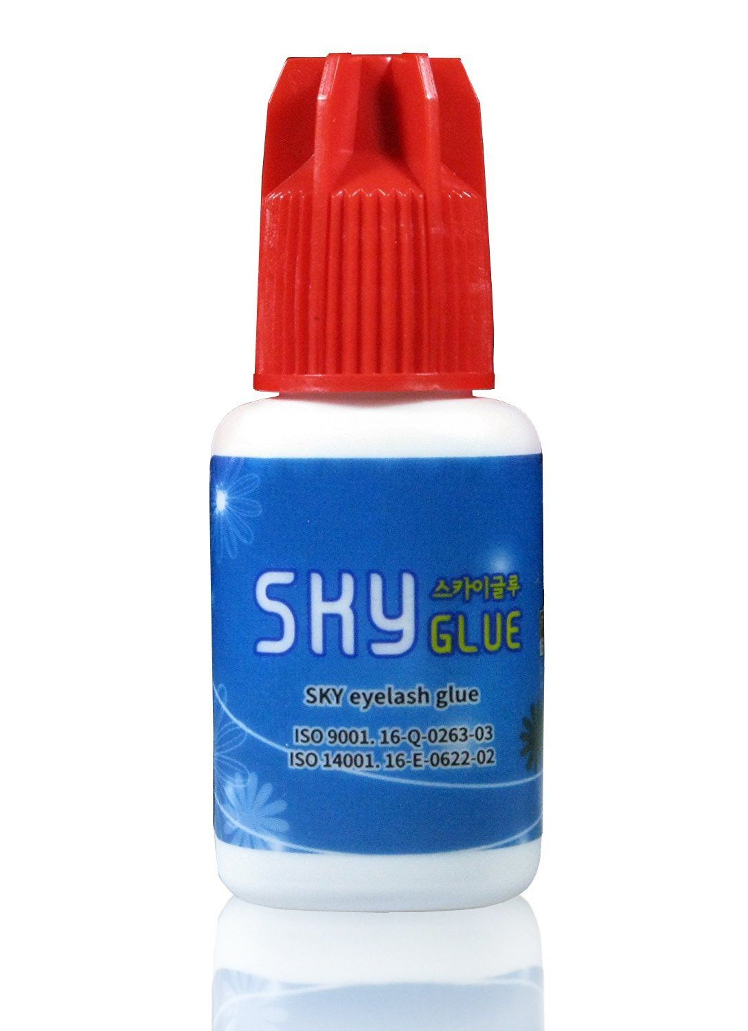 Eyelash Extension Glue Sky S+ / Strong Black Adhesive (0.17fl.oz / 5ml) / 1-2 Sec Dry Time/Retention - 7 Weeks/Professional Supplies/Stacy Lash