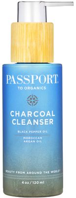 Activated Charcoal Cleanser with Morrocan Argan Oil &amp; Black Pepper, Gentle Face Wash