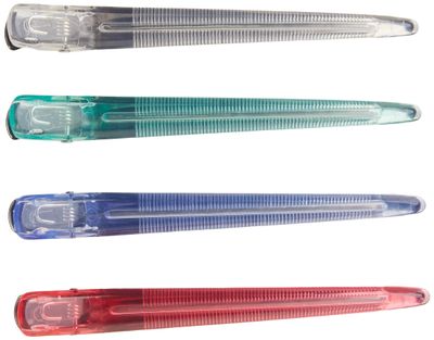 Diane Combo Control Clips Assorted Colors, Large, 4.75&quot;