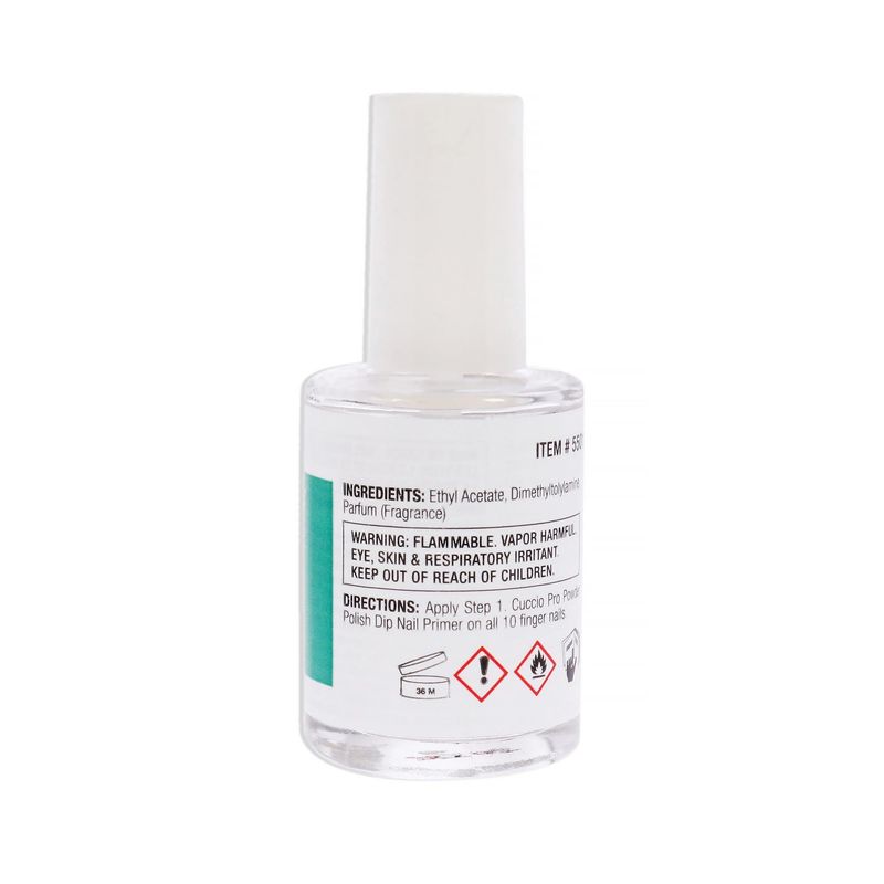 Cuccio Colour Powder Polish Dip System Step 1 - Specially Formulated Resins - Vibrant Finish With Flawless, Rich Color And Durability - Nail Polish Primer - 0.5 Oz