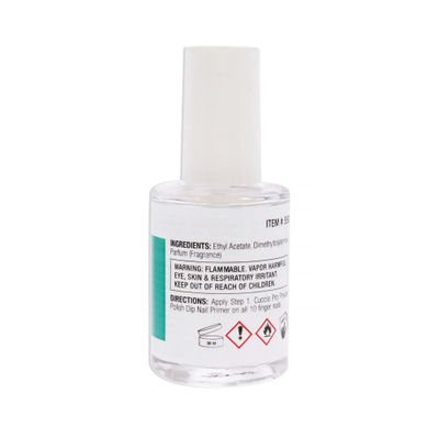 Cuccio Colour Powder Polish Dip System Step 1 - Specially Formulated Resins - Vibrant Finish With Flawless, Rich Color And Durability - Nail Polish Primer - 0.5 Oz