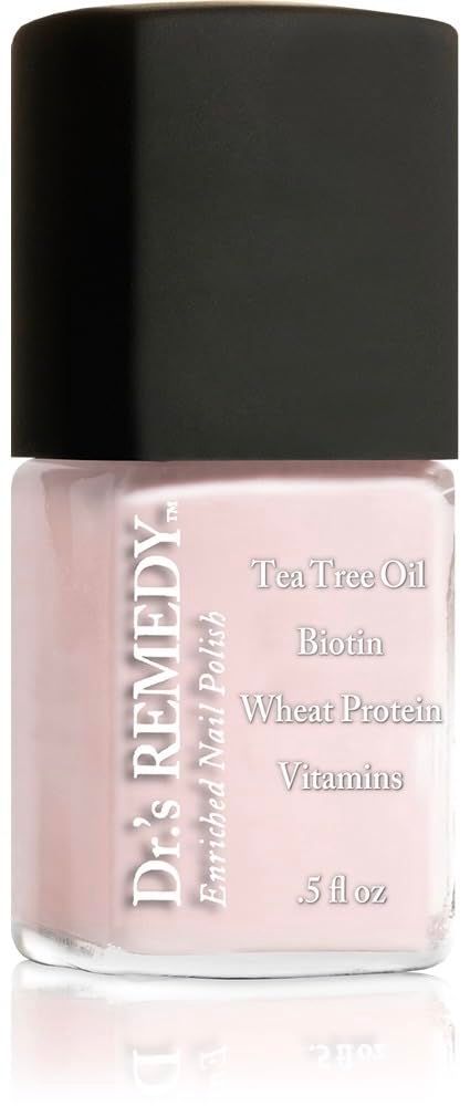 Drs Remedy Enriched Nail Polish: Non Toxic, All Natural, and Organic - Doctor Formulated: Strengthens, Restores, Heals, and Protects &#39;24-Free&#39; - PROMISING Pink