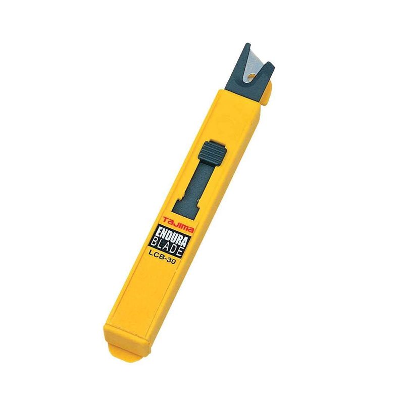 TAJIMA Utility Knives &amp; Blades - 10-pack 3/8" Endura Box Cutter Snap Blades with Premium Tempered Steel &amp; Safety Blade Dispenser - LCB-30