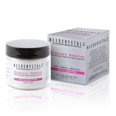 NeedCrystals Microdermabrasion Crystals DIY Facial Scrub. Natural Face Exfoliator for Dull or Dry Skin Improves Scars, Blackheads, Pore Size, Wrinkles, Blemishes &amp; Skin Texture 4 oz. / 113 gr.