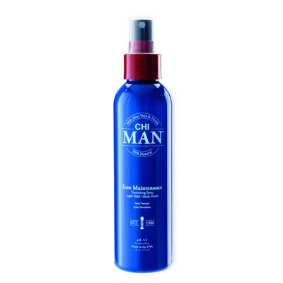 CHI Man Low Maintenance Texturizing Spray, Light Hold, Sea Salt Spray For Thicker, Fuller Hair, Oud Fragrance, Sulfate, Paraben, &amp; Cruelty-Free, 6 Oz