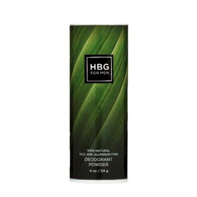 Honeybee Gardens Unscented Deodorant Powder For Men, Talc-Free, Aluminum-Free, Vegan, Non-Irritating For Sensitive Skin, 4 oz