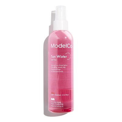 Modelco Tan Water Self-Tan Spray - Sunless Glow For Body And Face - Beautiful Bronze Skin Without The Damage - Smooth Application Delivers Naturally Sunkissed, Tanned Skin - Medium - Light - 6.76 Oz