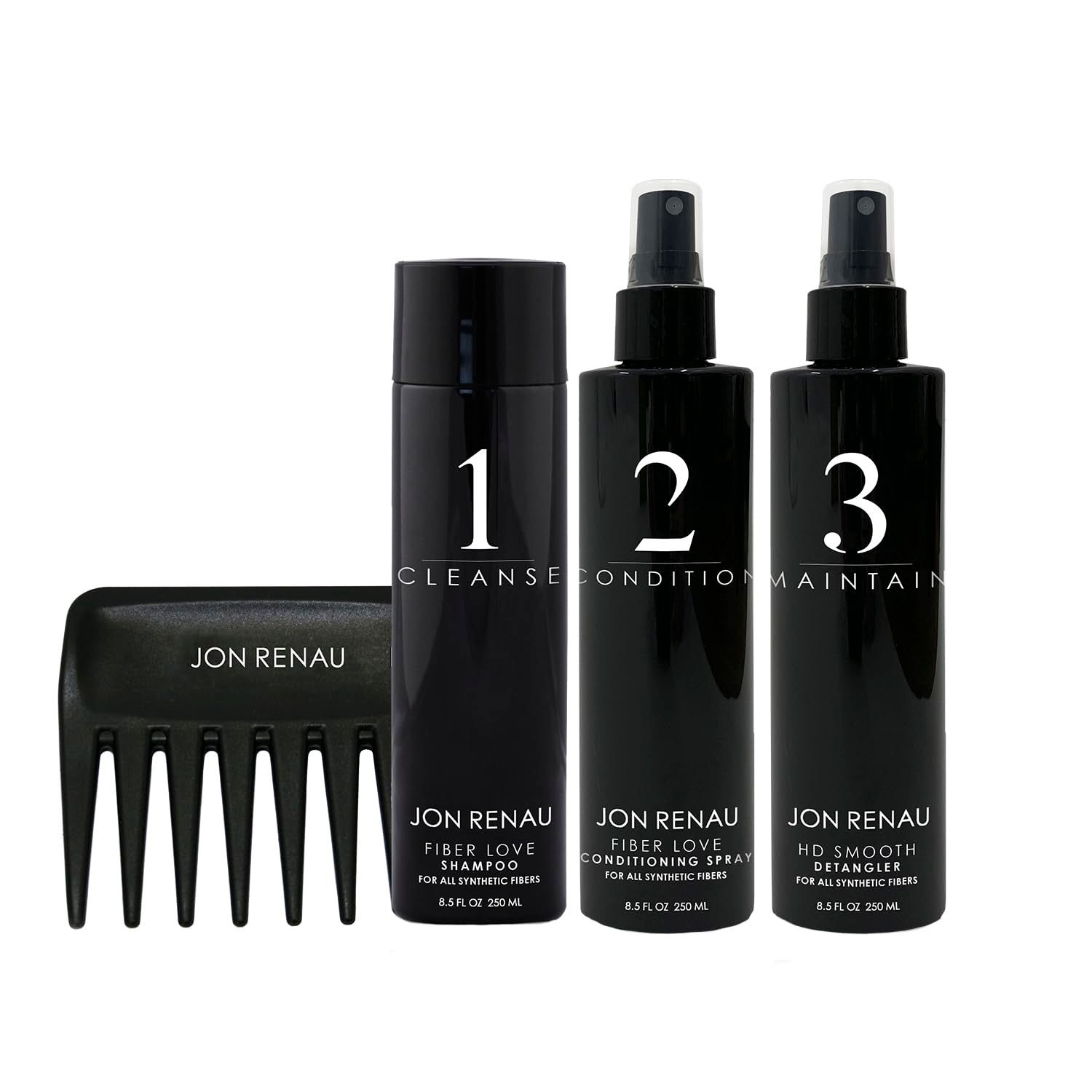 Jon Renau Synthetic Hair Treatment Kit - 4pc Kit - Synthetic Wigs Care Products