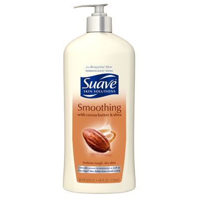Suave Skin Solutions Body Lotion, Cocoa Butter &amp; Shea, 18 oz (Presentation Varies)