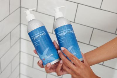 Eco-Friendly Shampoo and Conditioner - Rosemary, Mint, Vanilla - Sulfate Free, 16 oz (Refillable Bottles with pumps)
