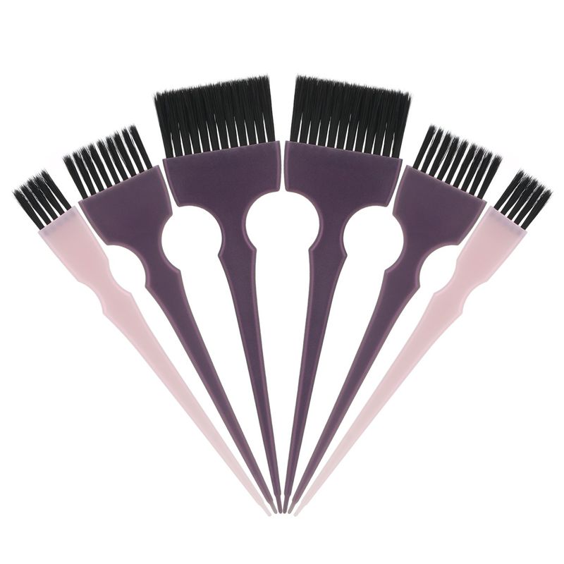 Segbeauty 6pcs Professional Hairdressing Brush Set - Tinting Brushes, Color Applicator Brushes for Hair Dyeing, Balayage, and Styling