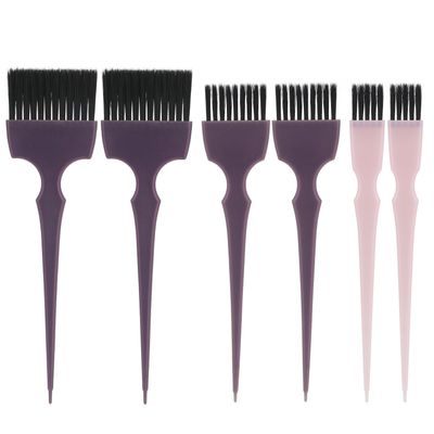 Segbeauty 6pcs Professional Hairdressing Brush Set - Tinting Brushes, Color Applicator Brushes for Hair Dyeing, Balayage, and Styling