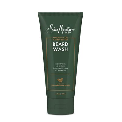 SheaMoisture Beard Wash for a Full Beard Maracuja Oil &amp; Shea Butter to Deep Clean and Refresh Beards 6 oz