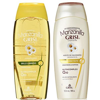 Manzanilla (Chamomille) Shine &amp; Repair Shampoo &amp; Silky &amp; Shine Conditioner Set 400ml by Grisi