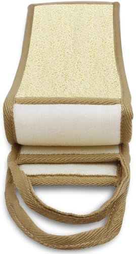 50 Inch Extra Long Natural Exfoliating Loofah Luffa Back Scrubber for Shower for Men Women, Deep Clean &amp; Invigorate Your Skin Back Scrubber
