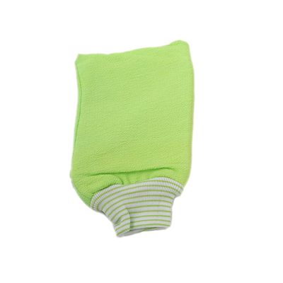 LissomPlume Exfoliating Bath Mitt Unisex Body Rubbing Gloves Scrub Shower Towel Green