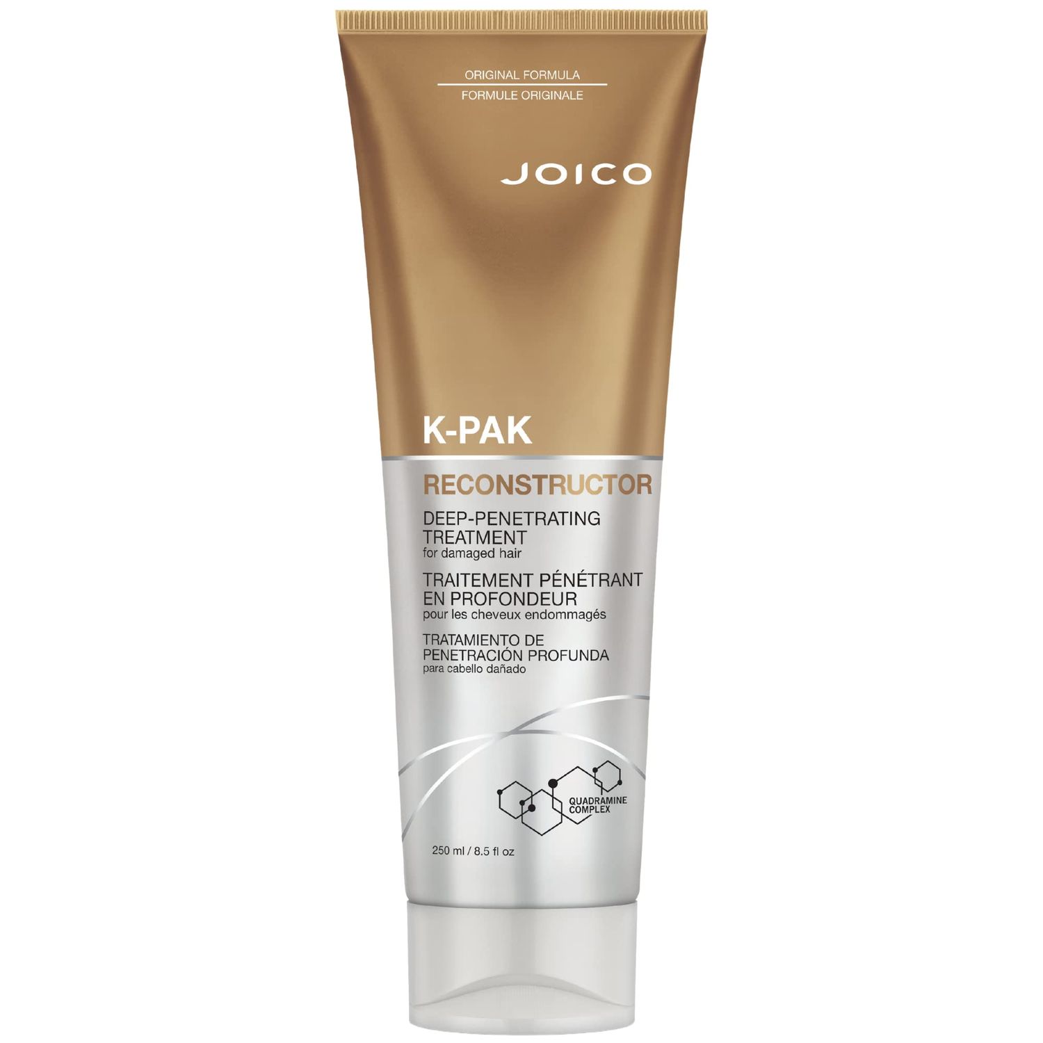 Joico K-PAK Reconstructor Deep-Penetrating Treatment | For Damaged Hair | Repair &amp; Strengthen Strands | Rebuild &amp; Fortify Damaged Hair | Improve Elasticity | With Keratin &amp; Arginine |Red | 8.5 Fl Oz