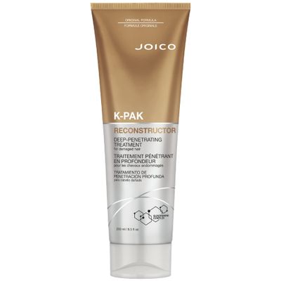 Joico K-PAK Reconstructor Deep-Penetrating Treatment | For Damaged Hair | Repair &amp; Strengthen Strands | Rebuild &amp; Fortify Damaged Hair | Improve Elasticity | With Keratin &amp; Arginine |Red | 8.5 Fl Oz