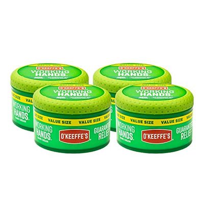 O&#39;Keeffe&#39;s K0680001-4 Working Hands Hand Cream in Jar (4 Pack), 6.8 oz