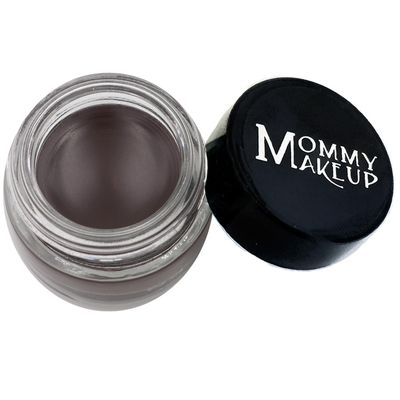 Mommy Makeup Waterproof Stay Put Gel Eyeliner Pot High Pigment, Long Lasting, 0.14 oz (Chocolate Kiss)