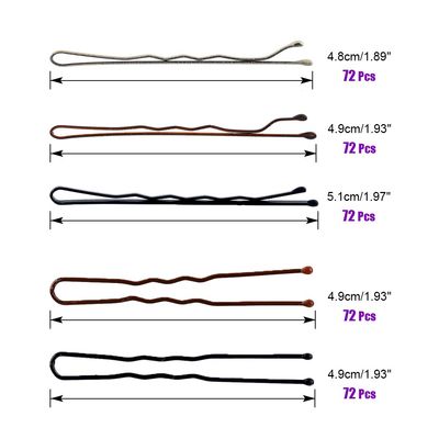 Swpeet 360 Pieces 2 Styles Hair Pins Kit, Including 216Pcs Bobby Pins and 144Pcs U Hair Pins Hair Clips with Storage Box for Girls and Women, Gold,Brown and Black