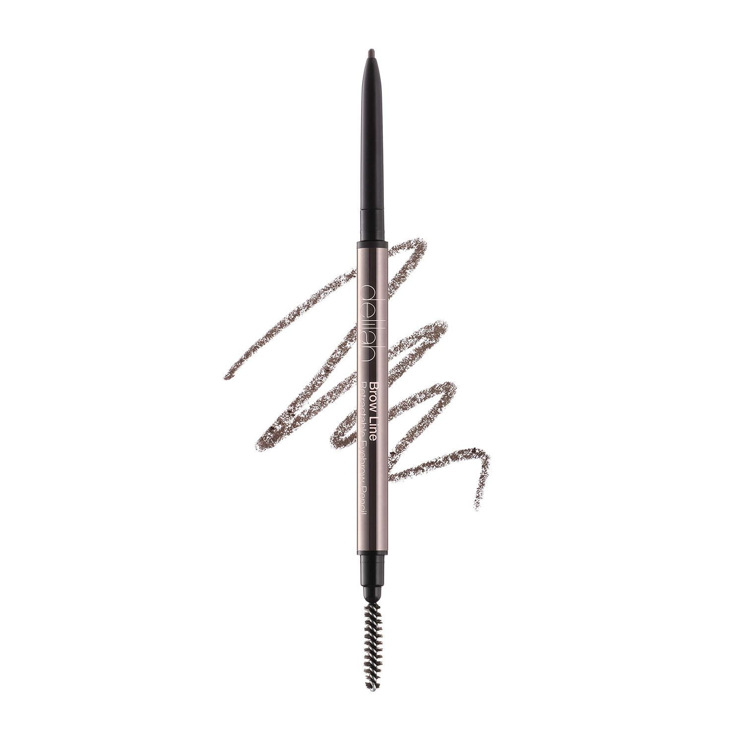 delilah - Retractable Eye Brow Pencil with Brush - Sable - Long-Lasting Defined Brows - Slim Shaped - All Day Wear - Vegan - Paraben Free - 0.002 Oz
