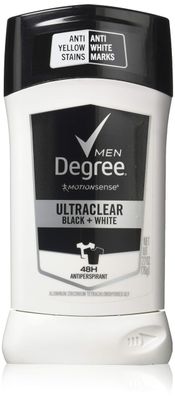Degree Deodorant 2.7 Ounce Mens Ultra Clear Black &amp; White, 2.7 Ounce (Pack of 6)