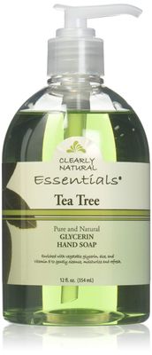 Clearly Natural Tea Tree Liquid Glycerine Soap, 12 Ounce (Pack of 2)