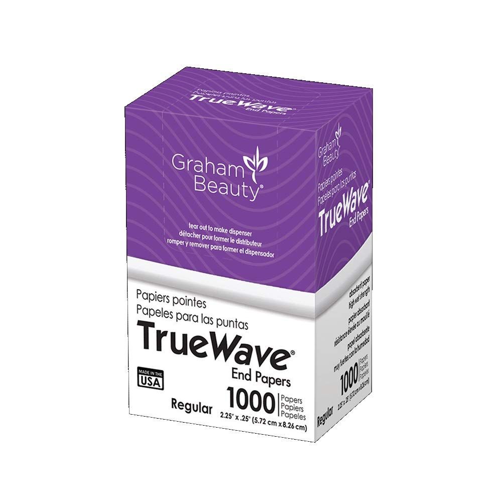 Graham Beauty Salon Truewave Regular Perm End 2.25&quot; x 3.25&quot; Paper 1000 Pcs - HC-56174