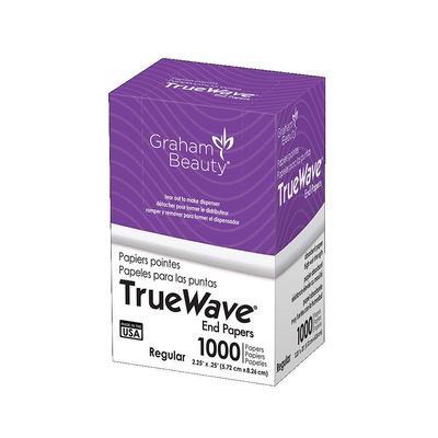 Graham Beauty Salon Truewave Regular Perm End 2.25&quot; x 3.25&quot; Paper 1000 Pcs - HC-56174