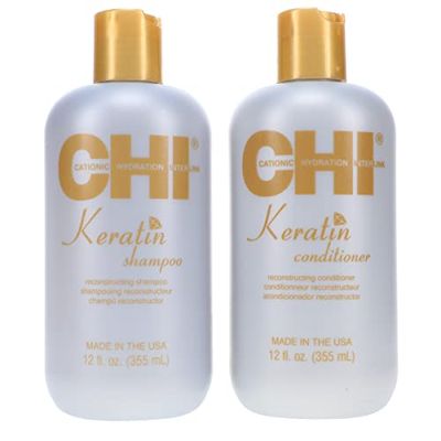 Keratin Reconstructing Shampoo &amp; Conditioner Duo 12oz