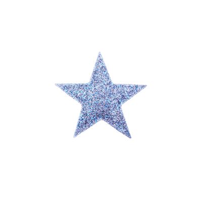Kamipita[JAPAN BRAND] Glitter Solid Heart,Star Hair accessories, barrettes, scrunchies, hair ties, hairpins,Hairclip,glitter,bling star1.9x1.7 inches (Star Blue)