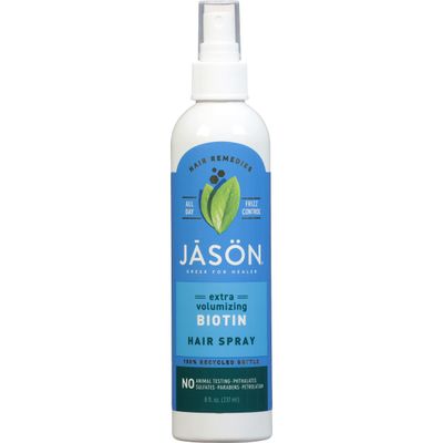 Jason Hair Spray, Thin to Thick Extra Volume, 8 Fl Oz (Packaging May Vary)