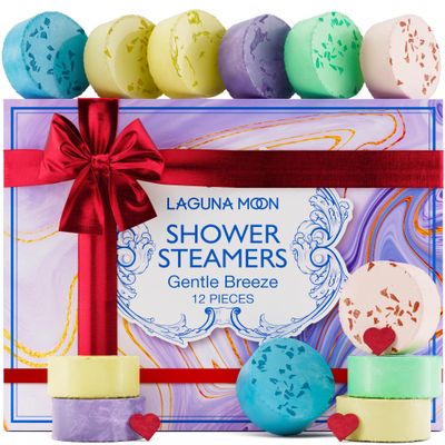 Aromatherapy Shower Steamers - 12pc Variety Pack Essential Oil Shower Steamers - Self Care, Nasal Relief, Relaxation, Pampering Vapor Shower Tablets for Home Spa, Christmast Set, Gifts for Men, Women