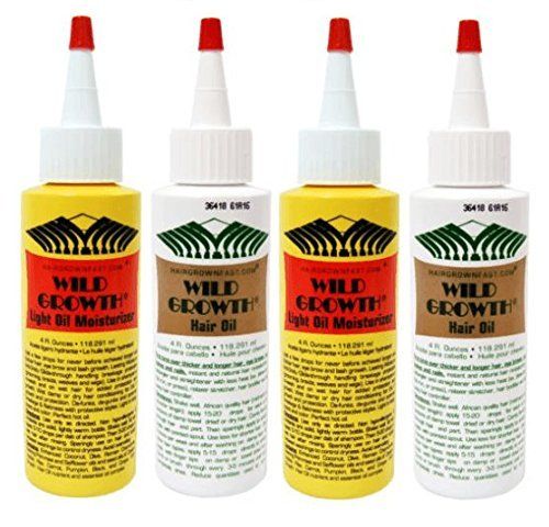 WILD GROWTH HAIR SYSTEM (2 PACK) Oil and Light Hair Conditioner, Detangler, Extender With Olive, Jojoba, Coconut Oils &amp; More!