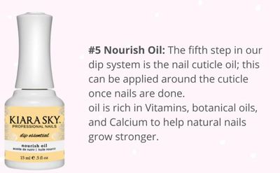 KIARA SKY Professional - Dip Manicure Nail Liquid Essentials - Long Lasting Nail Gels - Beauty Essentials Nail Design for Nail Art - Dip Liquids for Dip Manicure 0.5 fl oz, Nourish Oil