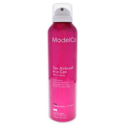 ModelCo Airbrush Tanning Kit - Airbrush Tan And Tan Remover Soap - Salon Worthy Sunless Glow For Body And Face - Prep Skin And Fix Tanning Mishaps - Beautiful Bronze Skin Without The Damage - 2 Pc