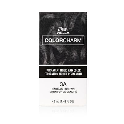 COLORCHARM Permanent Liquid Hair Color for Gray Coverage | 3A Dark Ash Brown | 1.4 Fl Oz