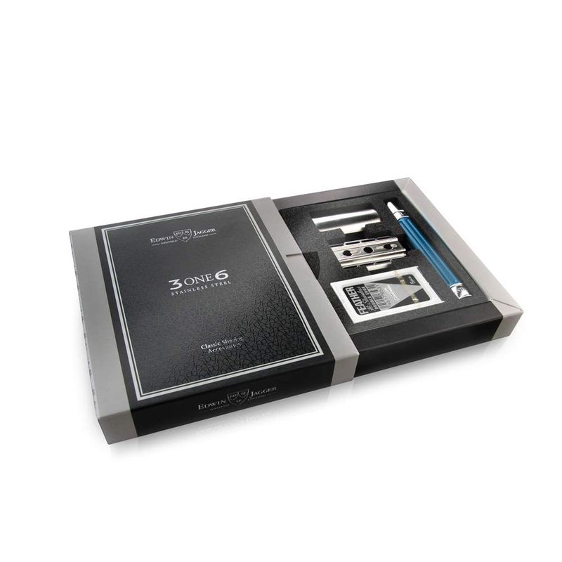 Edwin Jagger 3ONE6 Steel Razor (Blue)