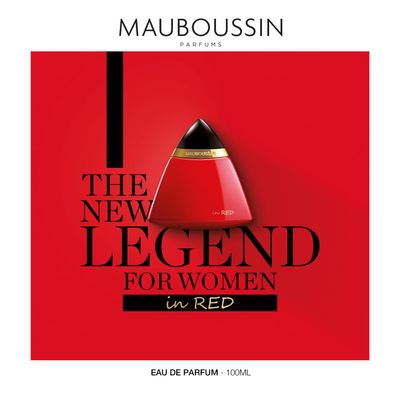 Mauboussin - In Red 100ml (3.3 Fl Oz) - Eau de Parfum for Women - Oriental, Floral &amp; Woody Scents