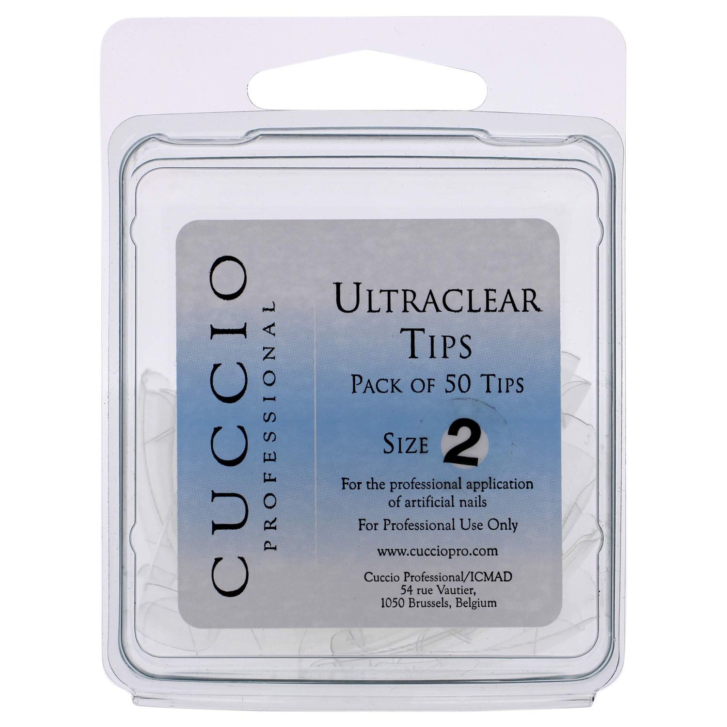 Cuccio Pro Ultraclear Tips - 2 50 Pc, 50count