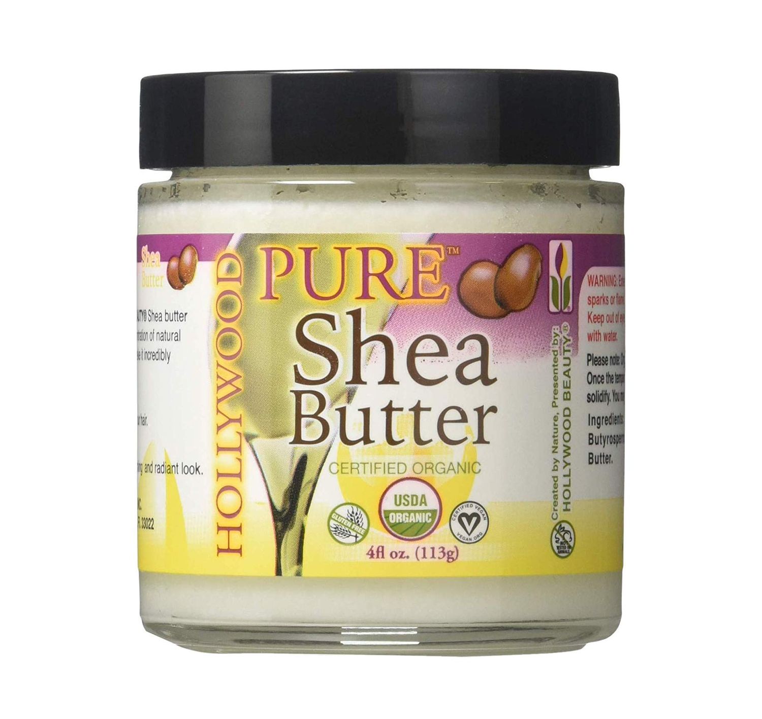 Hollywood Beauty Pure Shea Butter, 4 Ounce