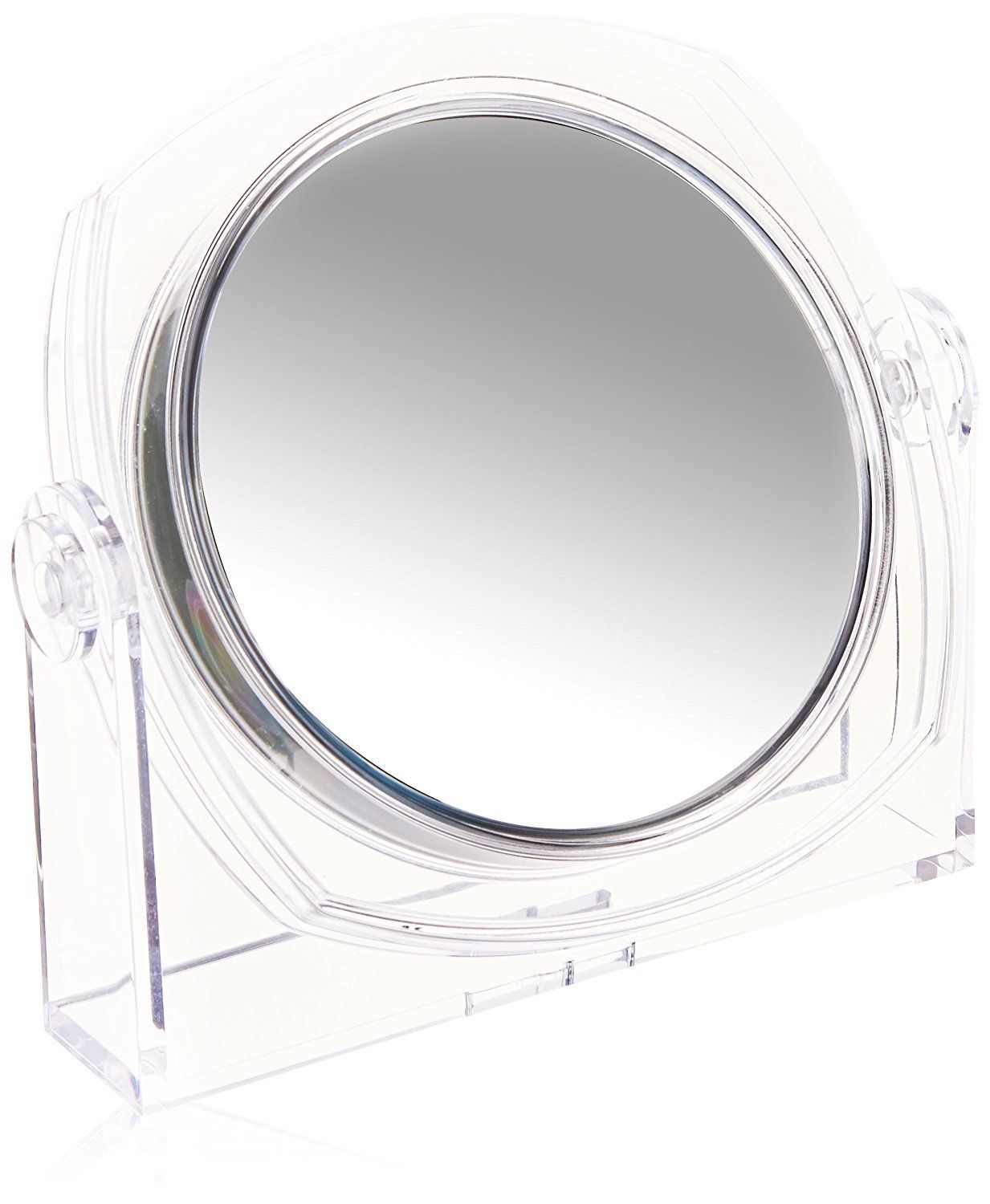 Rucci Clear Vanity Mirror, 1X/10X M821 Mirror Clear Acrylic 6.5 Inch (Pack of 1)