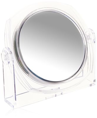Rucci Clear Vanity Mirror, 1X/10X M821 Mirror Clear Acrylic 6.5 Inch (Pack of 1)