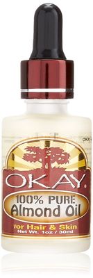 OKAY 100% PURE NATURALS ALMOND OIL 1oz/30ml