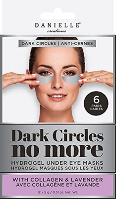 Danielle Creations Dark Circles No More Hydrogel Undereye Masks with Collagen &amp; Lavender, 6 Pairs