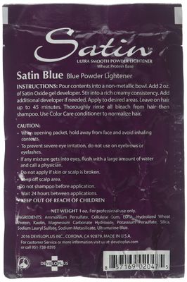 SATIN Satin Blue/bleach Powder Lightener 1 Oz Individual Pack